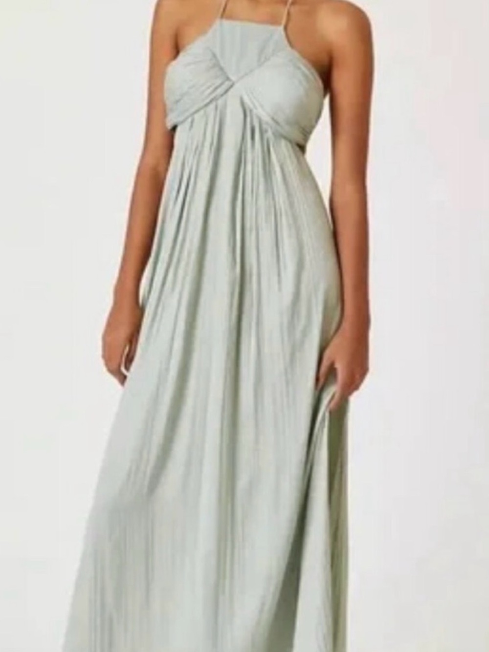 NWT Anthropologie Mint Greek Goddess Maxi Dress prom wedding bridal bridesmaid L